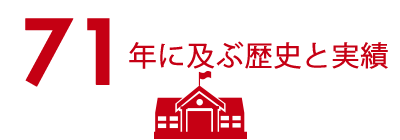 71年におよぶ歴史と実績
