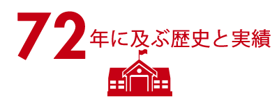 72年におよぶ歴史と実績