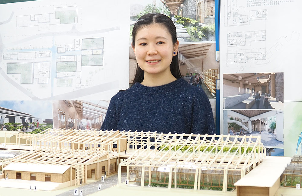 建築学科専攻1年の田端萌美さんが『JIA東北学生卒業設計コンクール2024
