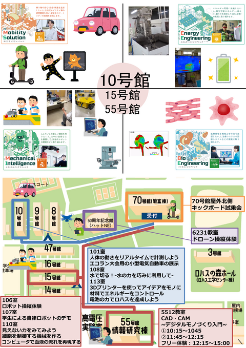 OC2024の機械工学科ガイド