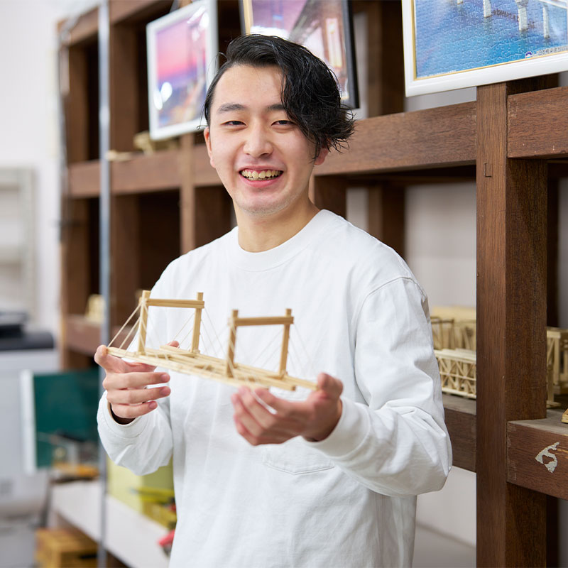 土木工学科 車田喜輝さん