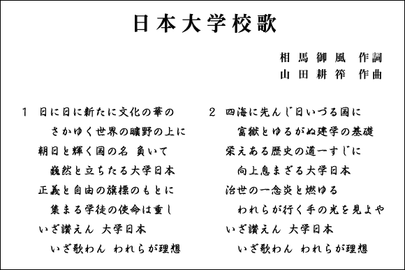 日本大学校歌