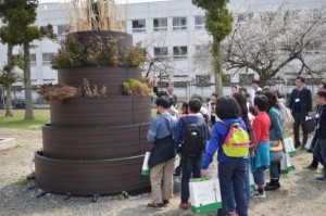 使った水をキレイにする花壇。ウチの庭にもこんな花壇があったらいいな。
