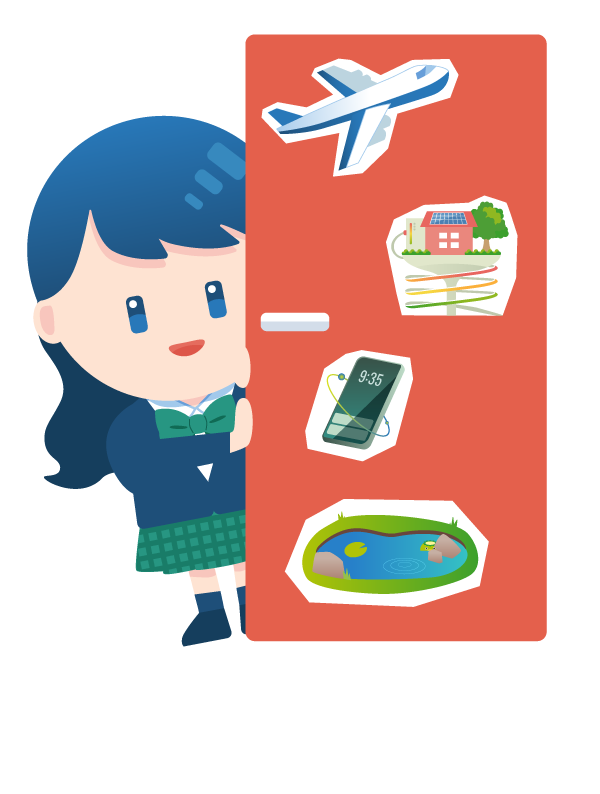 ドアから覗くコウコウセイ